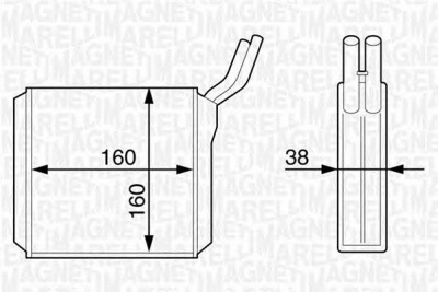 MAGNETI MARELLI 350218320000 -  Теплообменник, отопление салона